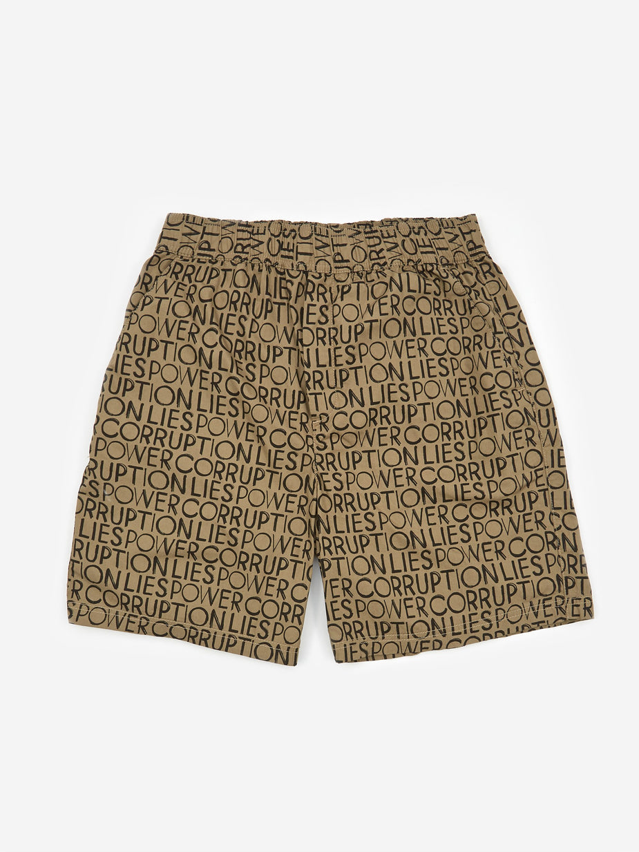 Wood Wood Wood Wood Hamilton Short - Taupe AOP - Neutrals
