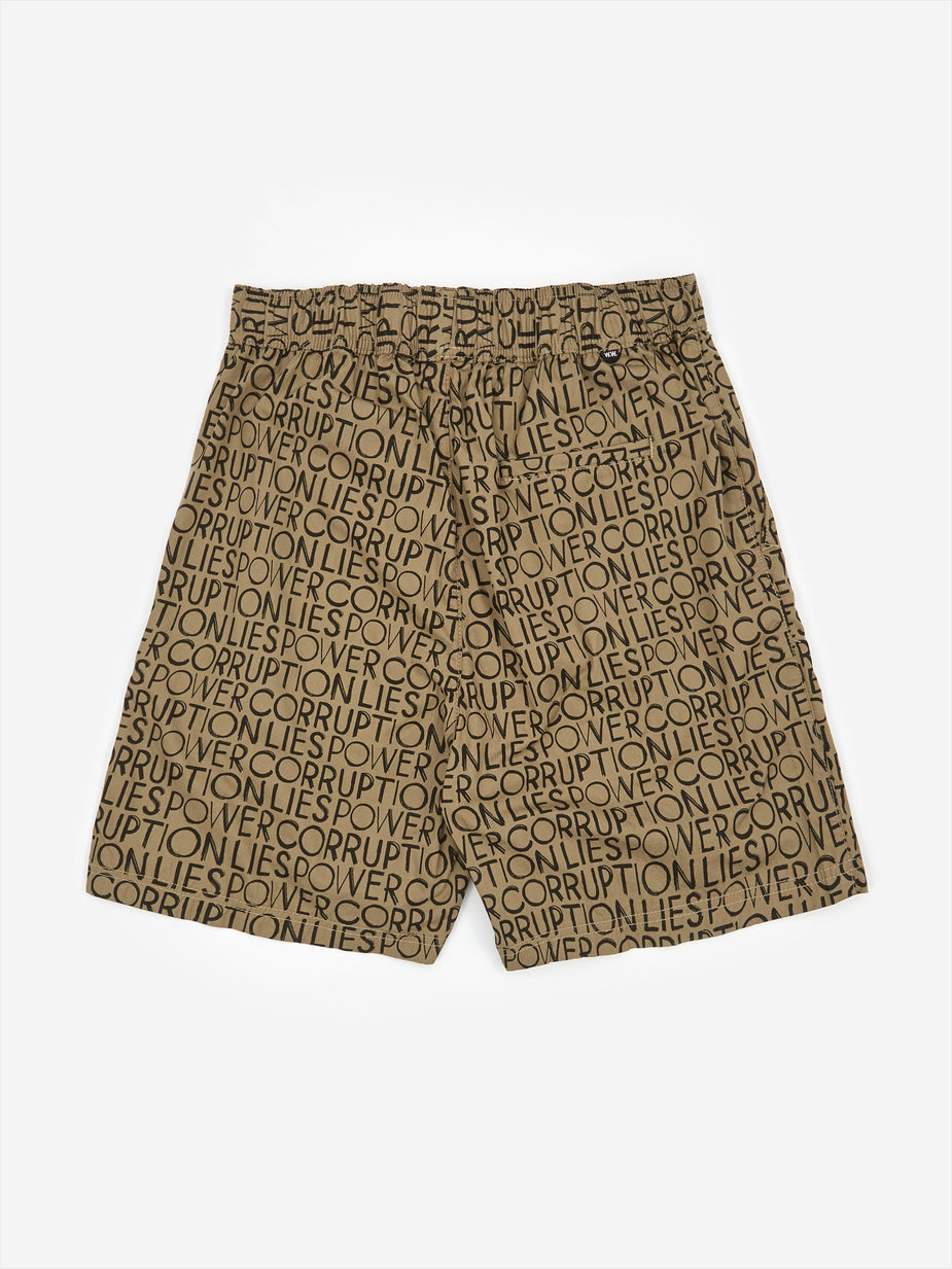 Wood Wood Wood Wood Hamilton Short - Taupe AOP - Neutrals