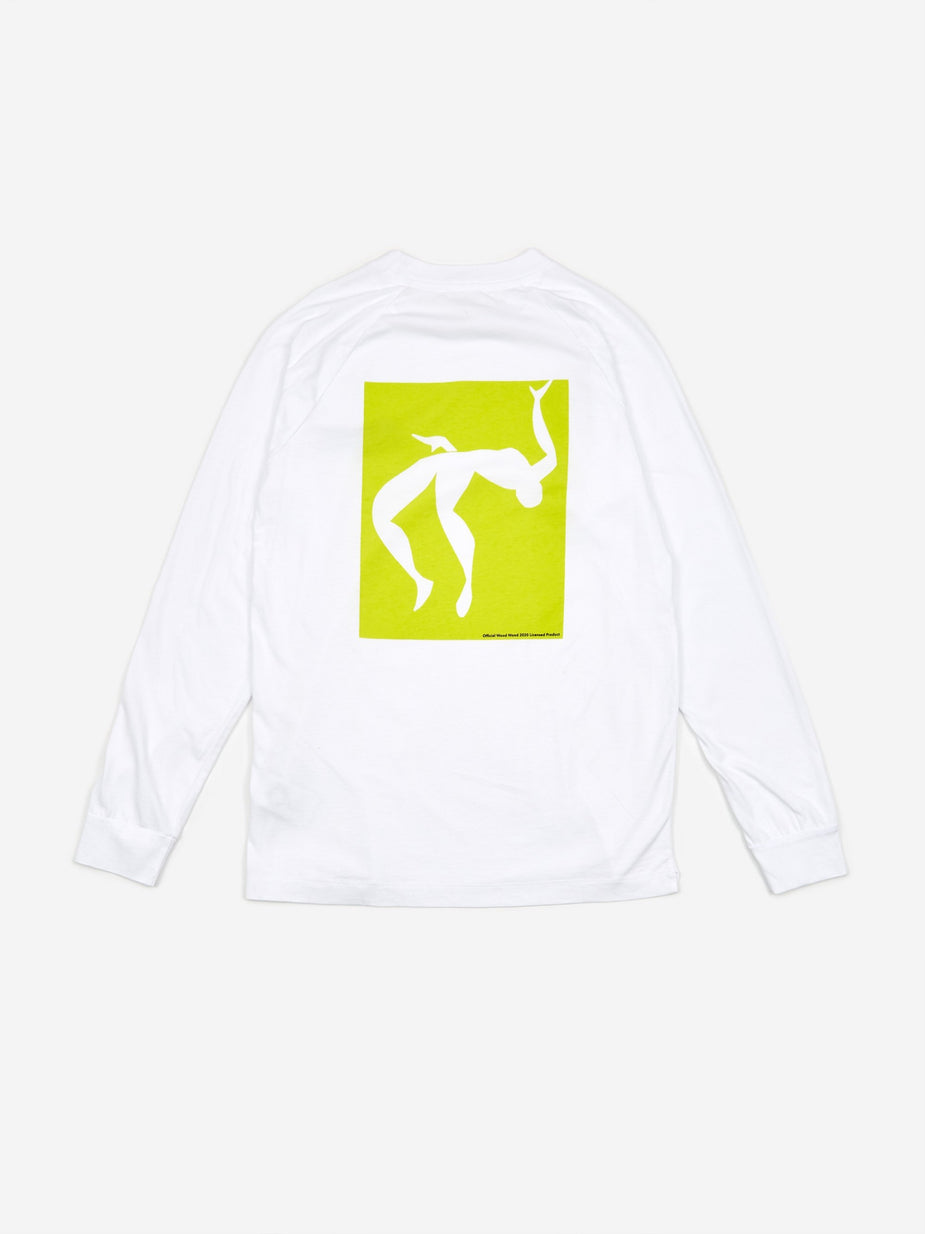 Wood Wood Wood Wood Han Longsleeve T-Shirt - Bright White - White