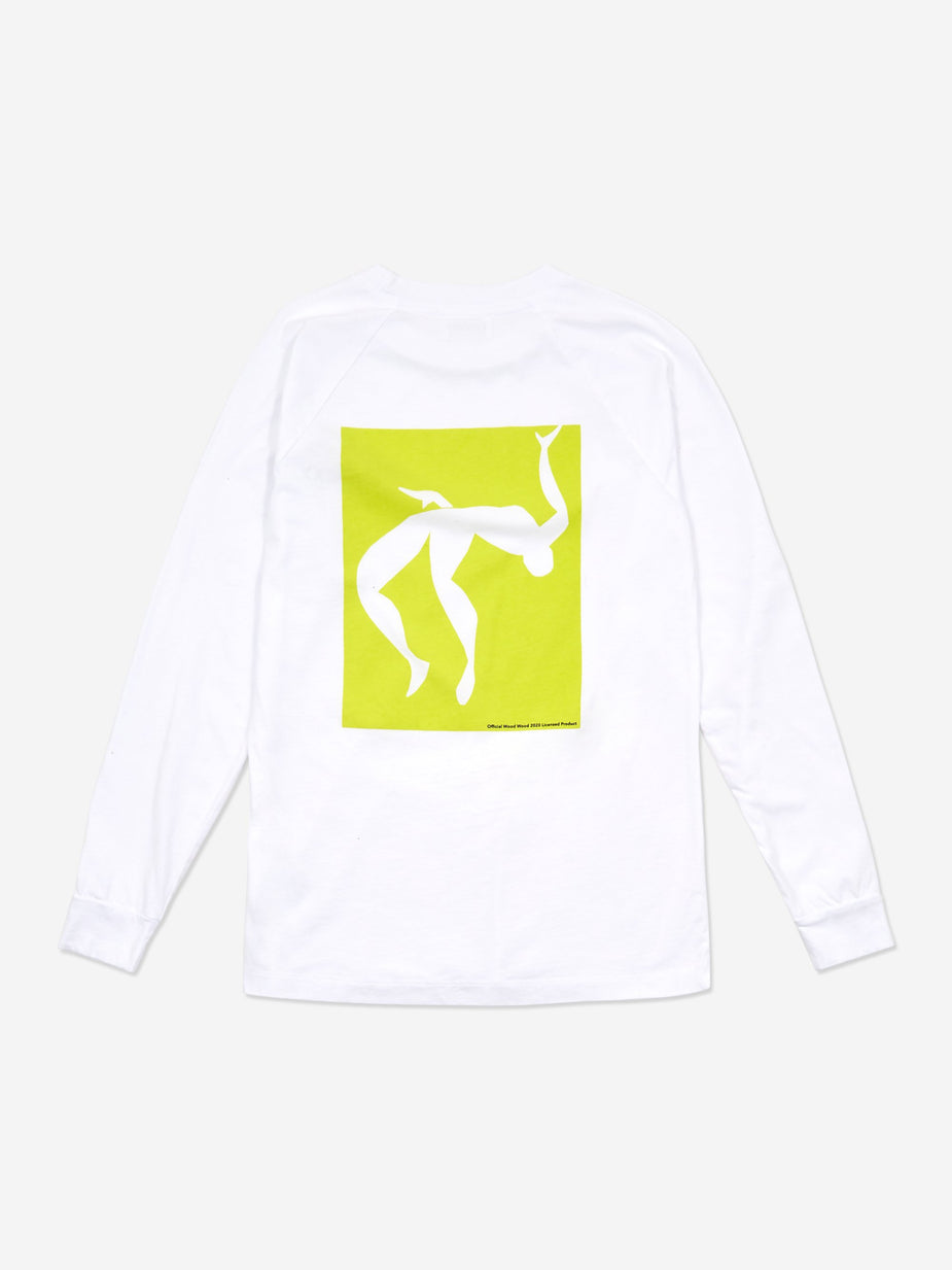 Wood Wood Wood Wood Han Longsleeve T-Shirt - Bright White - White