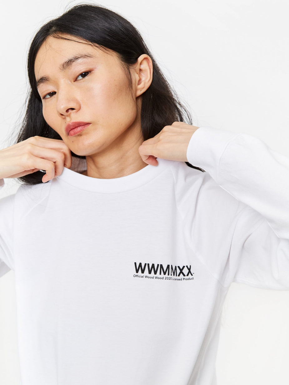 Wood Wood Wood Wood Han Longsleeve T-Shirt - Bright White - White