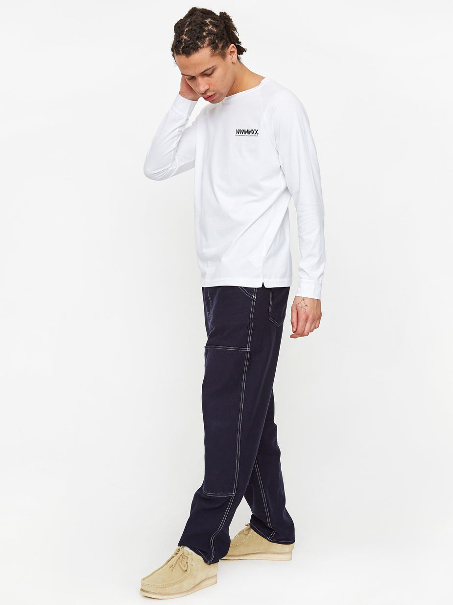 Wood Wood Wood Wood Han Longsleeve T-Shirt - Bright White - White
