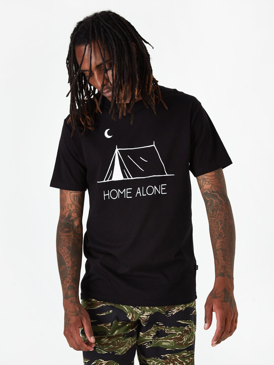 Wood Wood Wood Wood Home Alone Shortsleeve T-Shirt - Black - Black