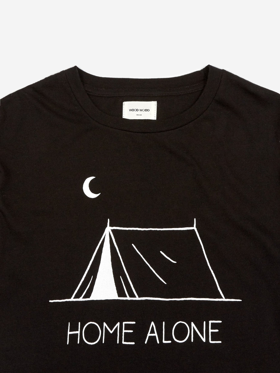 Wood Wood Wood Wood Home Alone Shortsleeve T-Shirt - Black - Black