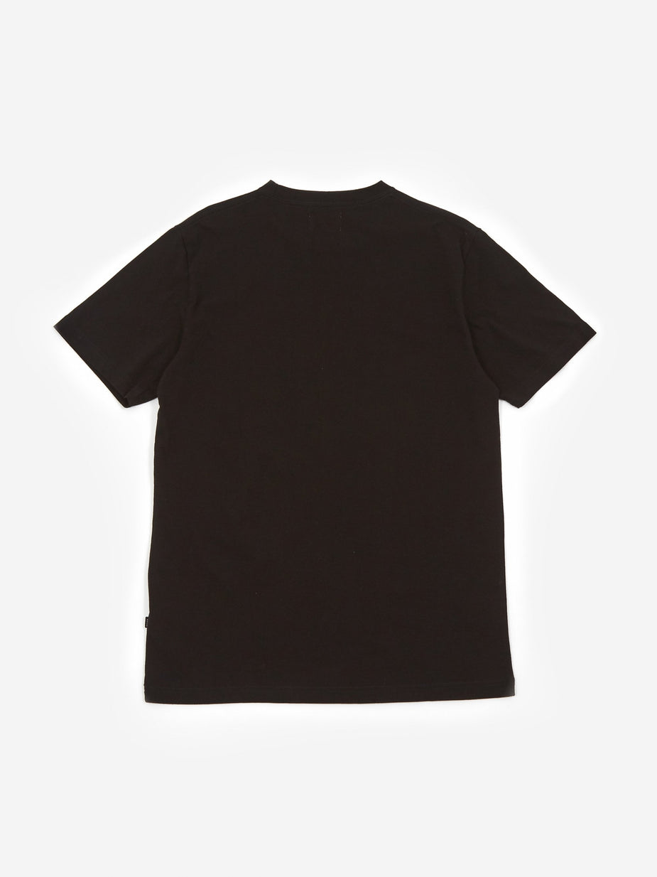 Wood Wood Wood Wood Info T-Shirt - Black - Black