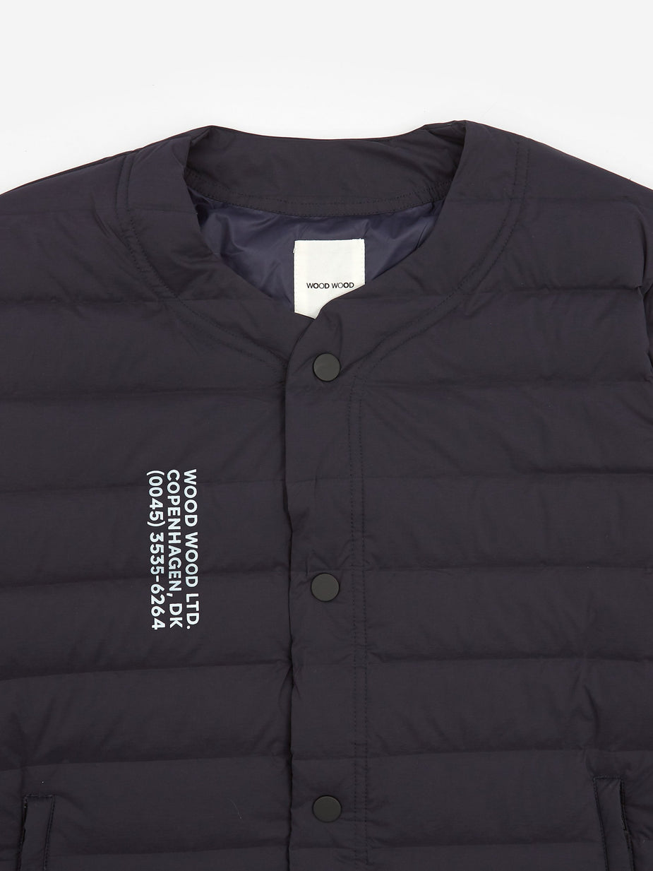 Wood Wood Wood Wood Keanu Light Padded Jacket - Navy - Blue