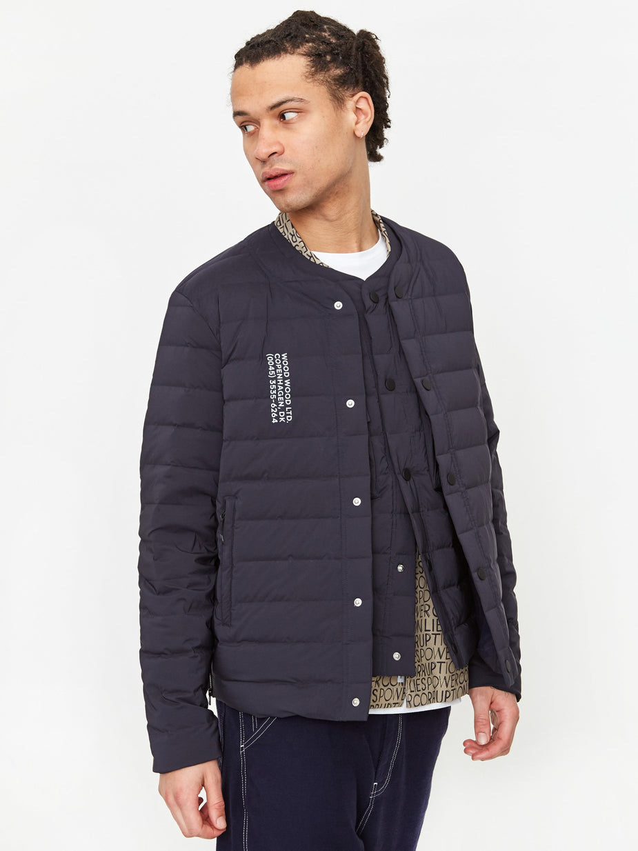 Wood Wood Wood Wood Keanu Light Padded Jacket - Navy - Blue