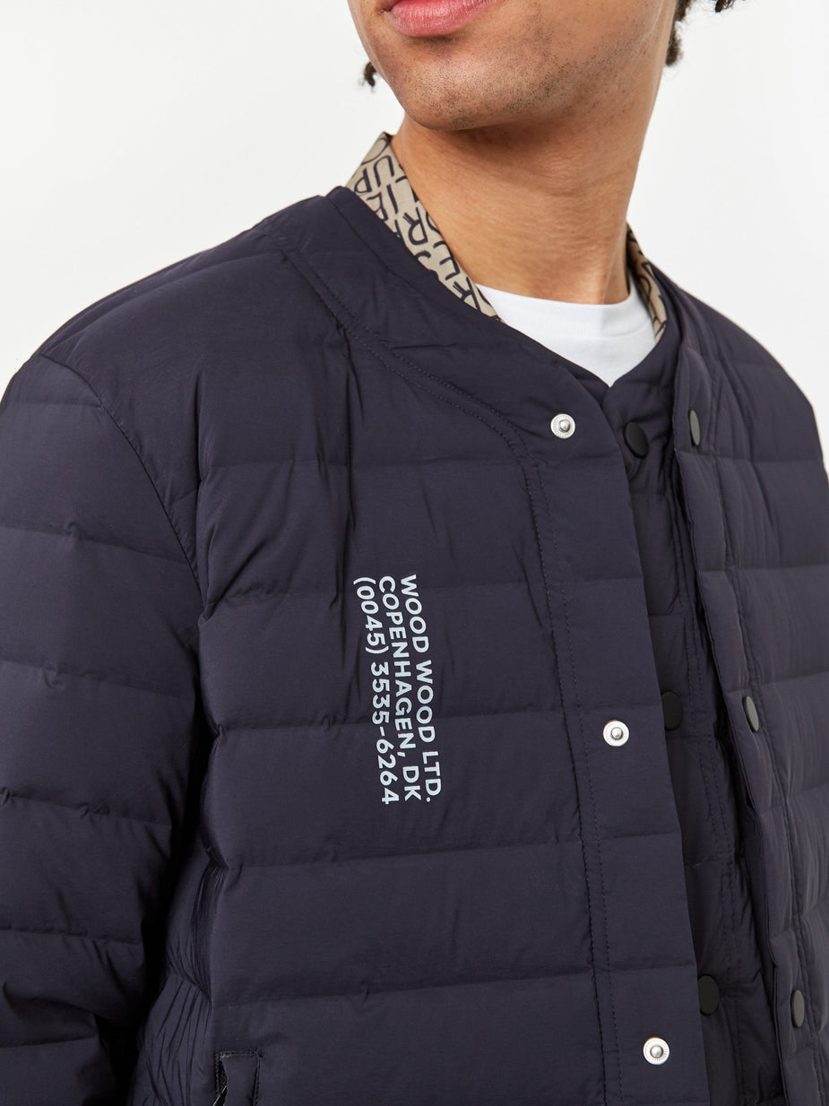 Wood Wood Wood Wood Keanu Light Padded Jacket - Navy - Blue