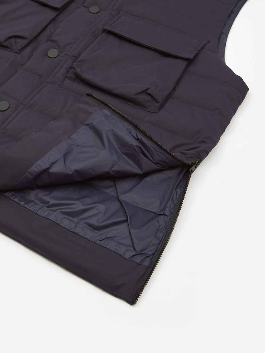 Wood Wood Wood Wood Kelvin Light Padded Vest - Navy - Blue
