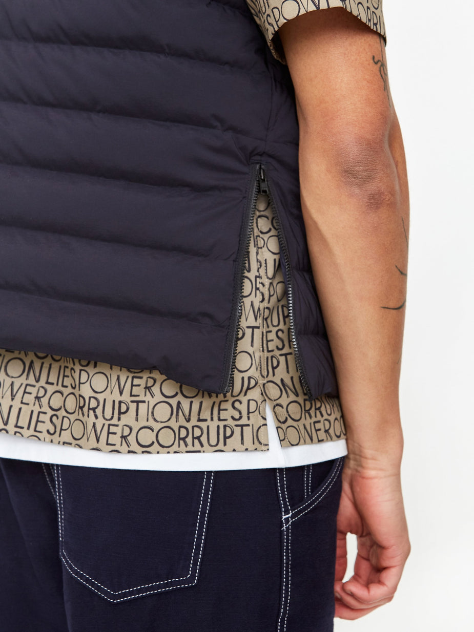 Wood Wood Wood Wood Kelvin Light Padded Vest - Navy - Blue