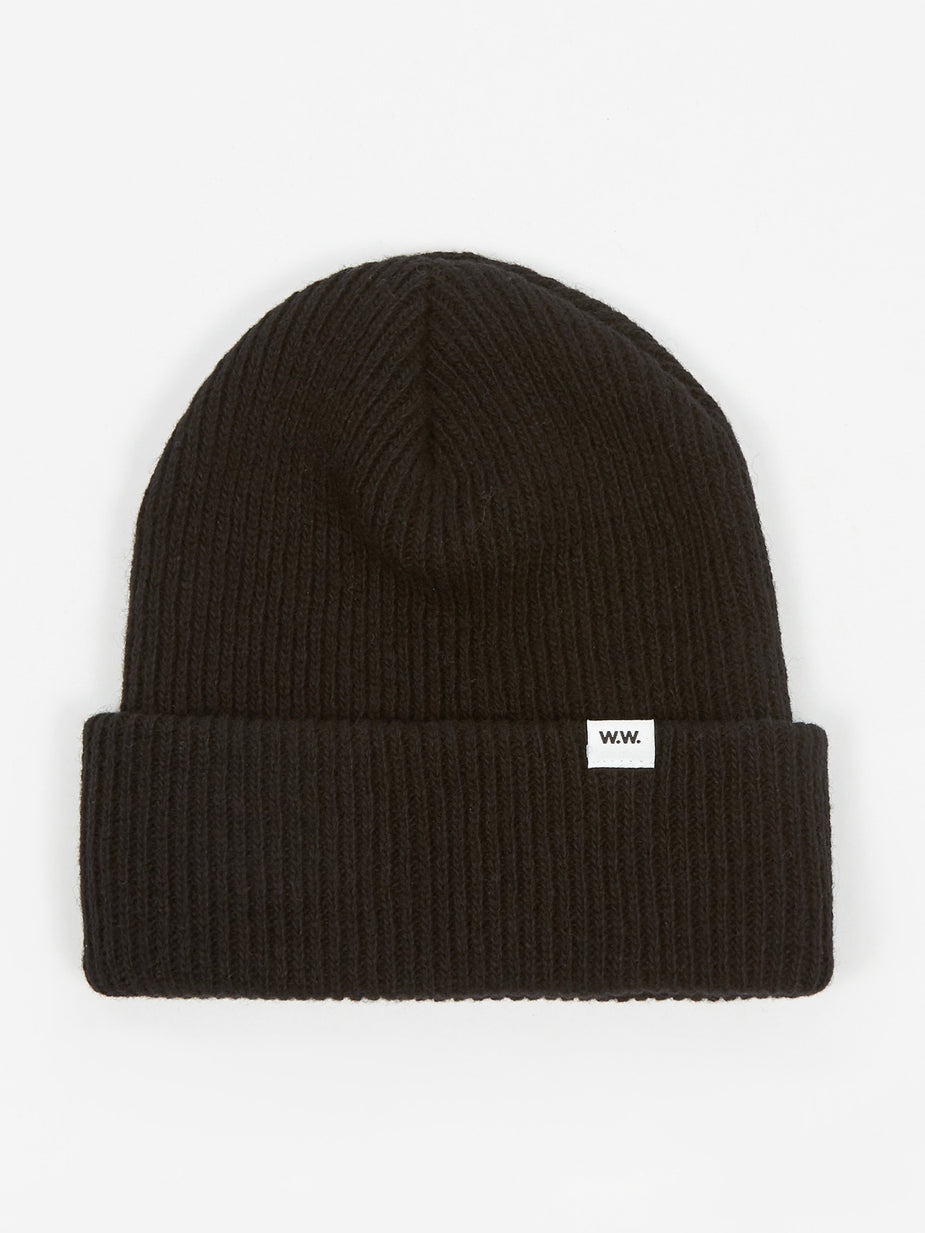 Wood Wood Wood Wood Mande Beanie - Black - Black