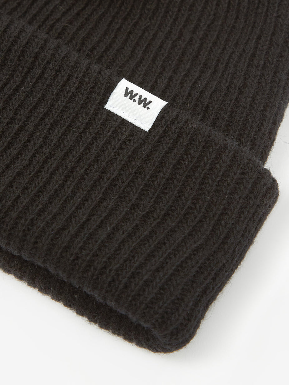 Wood Wood Wood Wood Mande Beanie - Black - Black
