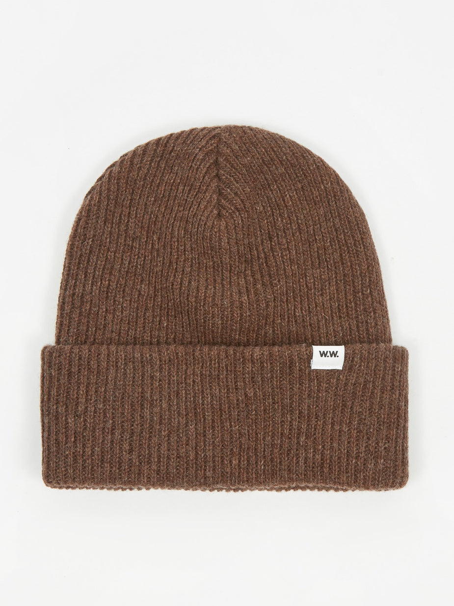 Wood Wood Wood Wood Mande Beanie - Dark Brown - Brown