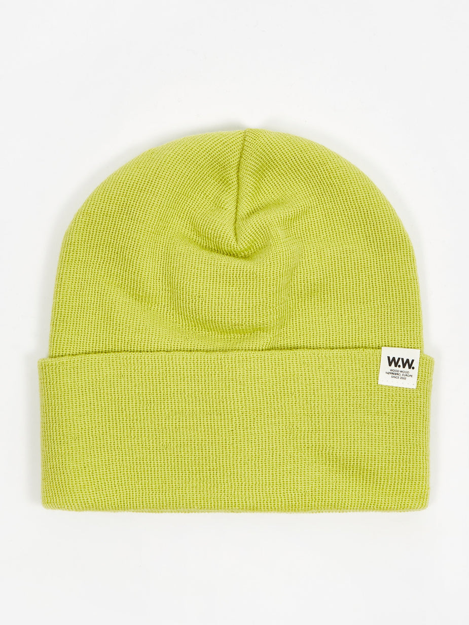 Wood Wood Wood Wood Gerald Tall Beanie Hat - Bright Green - Green