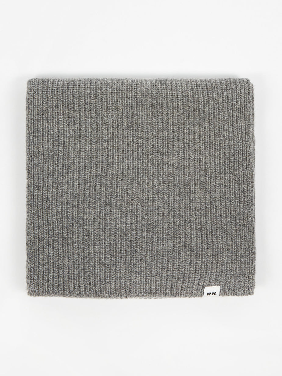 Wood Wood Wood Wood Robin Scarf - Grey Melange - Grey
