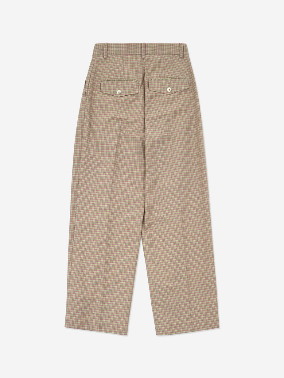 Wood Wood Wood Wood Sunna Trouser - Green Check - Green