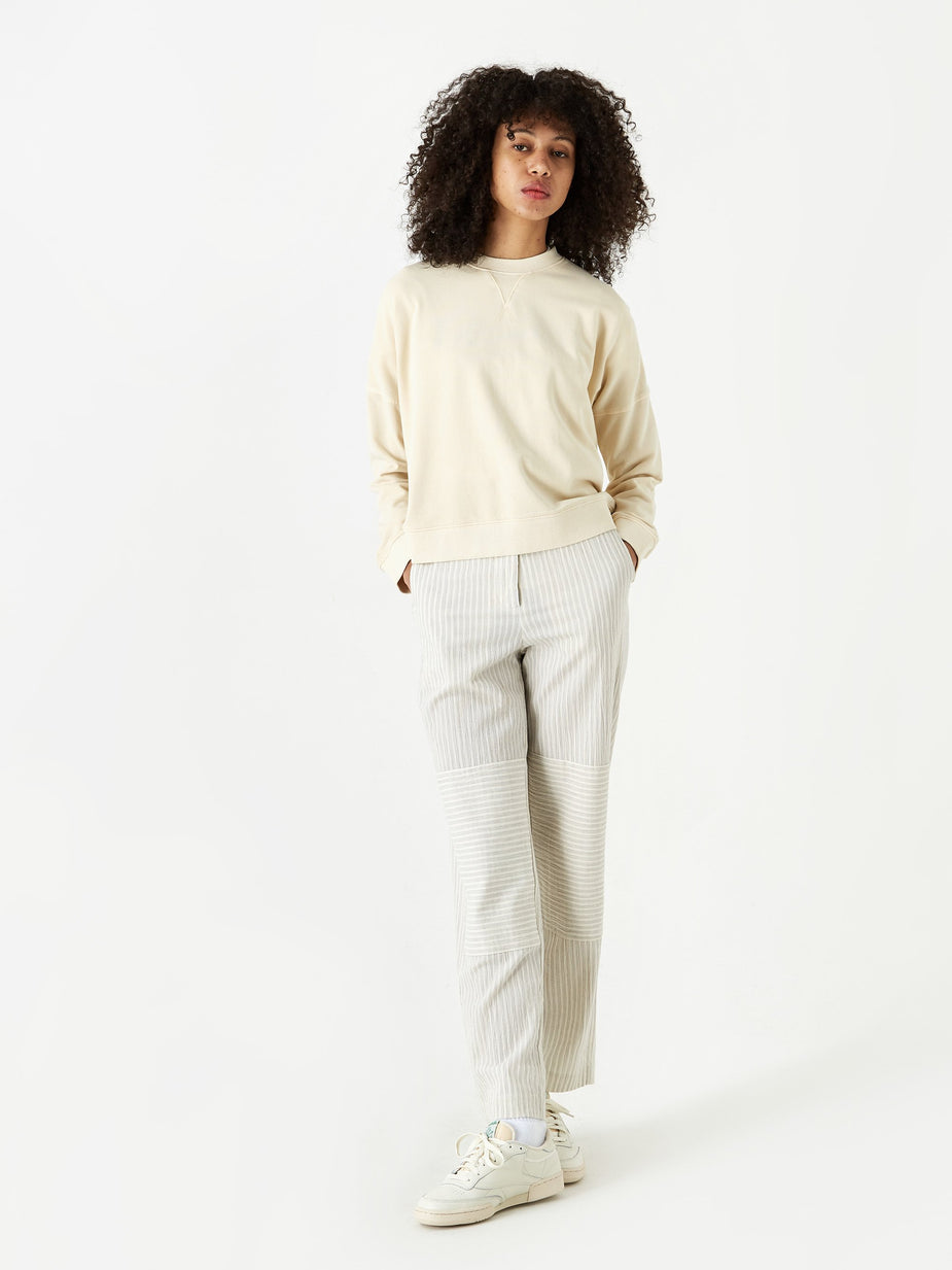 Wood Wood Wood Wood Tilly Trouser - Off White Stripes - White