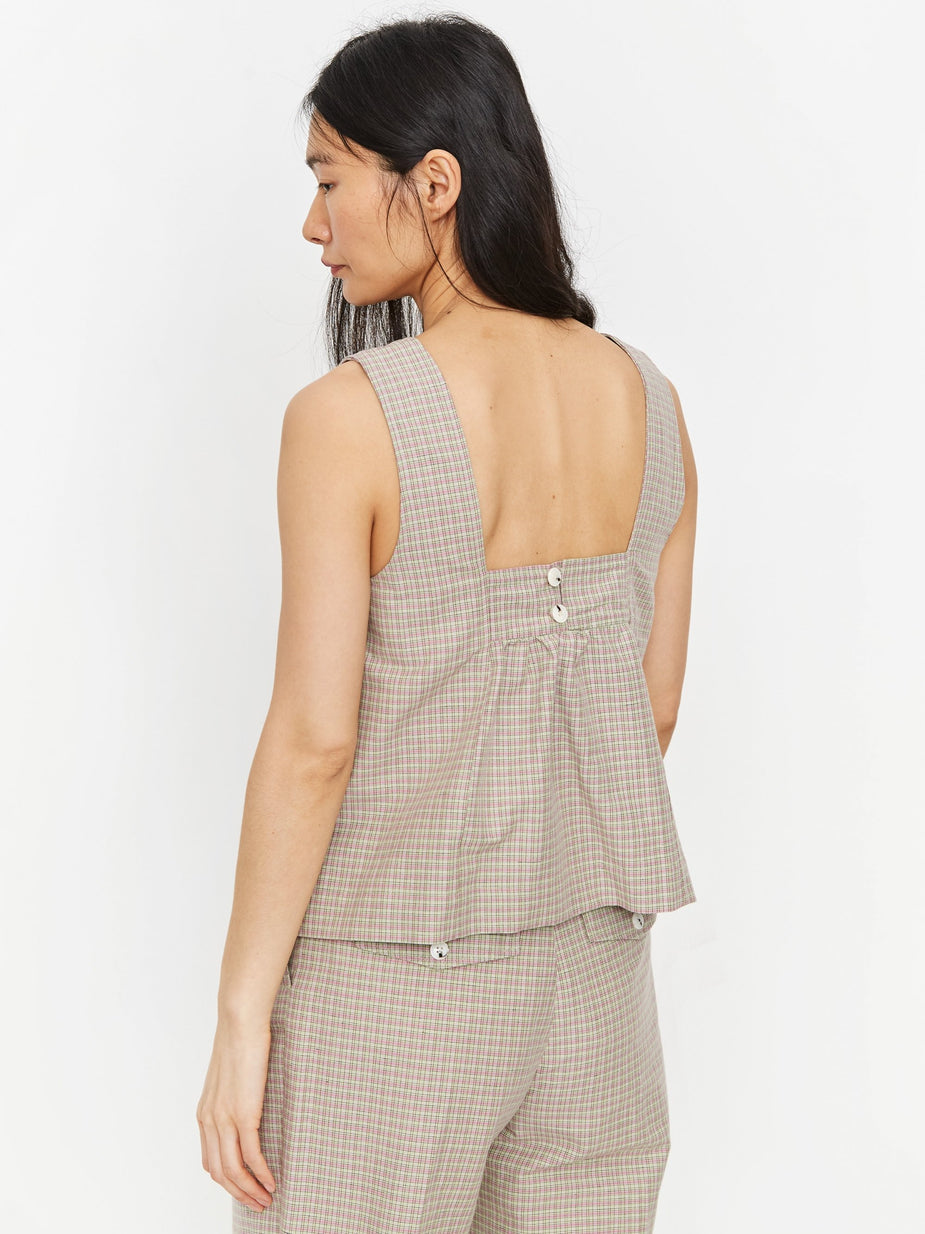 Wood Wood Wood Wood Victoria Top - Green Check - Green