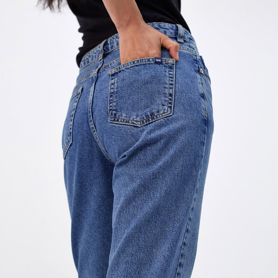 Wood Wood Wood Wood Eve Cropped Jeans - Blue - Blue