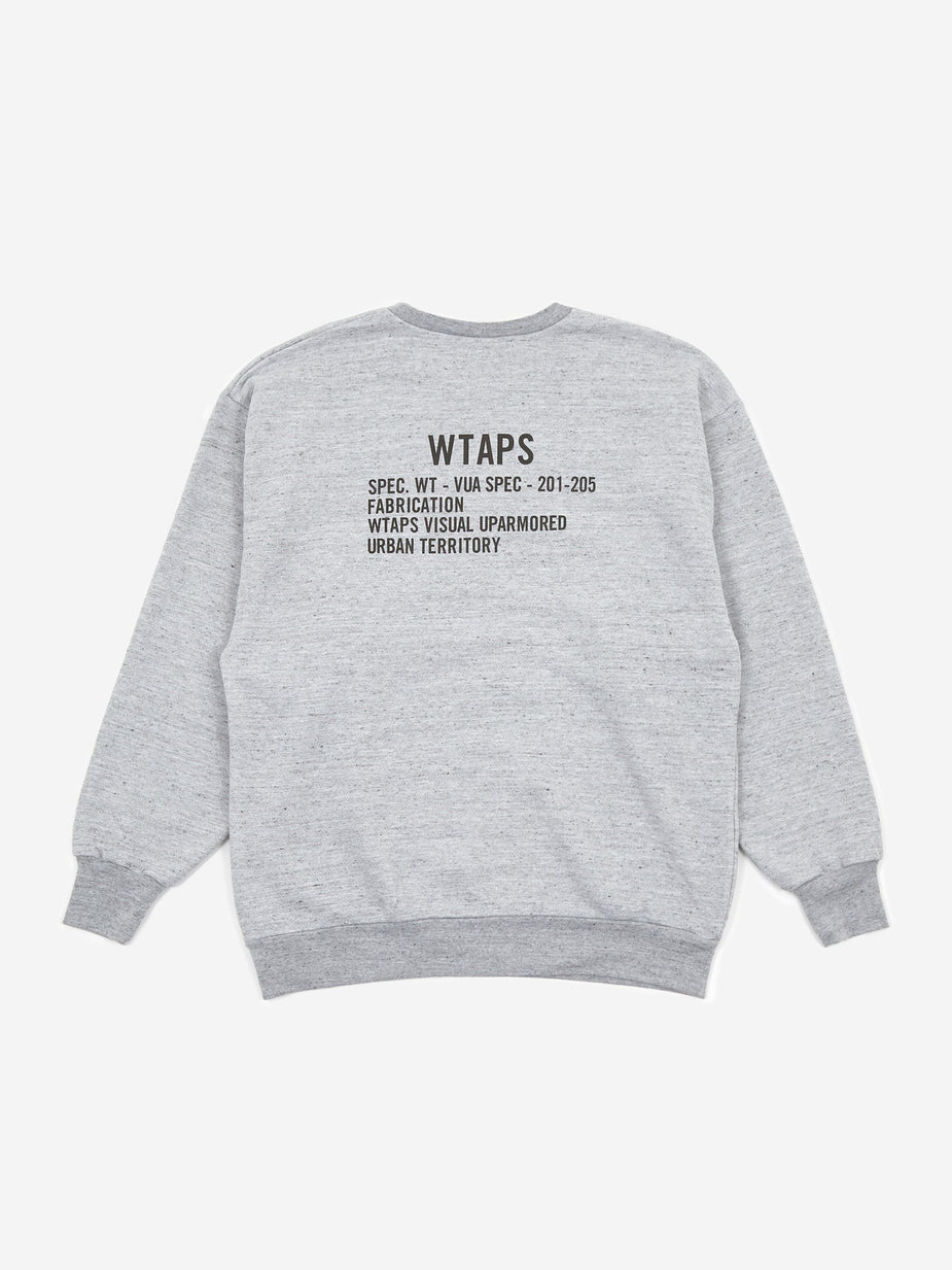 WTAPS WTAPS Academy Crewneck Sweatshirt - Grey - Grey