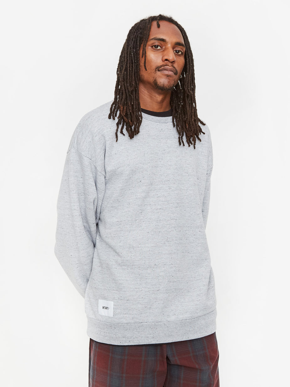 WTAPS WTAPS Academy Crewneck Sweatshirt - Grey - Grey