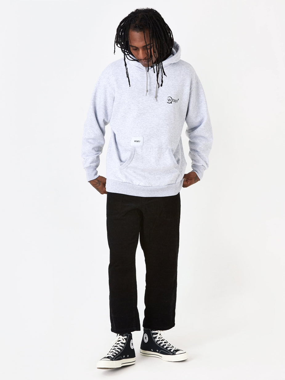 WTAPS WTAPS Axe 02 Hooded Sweatshirt - Ash Grey - Grey