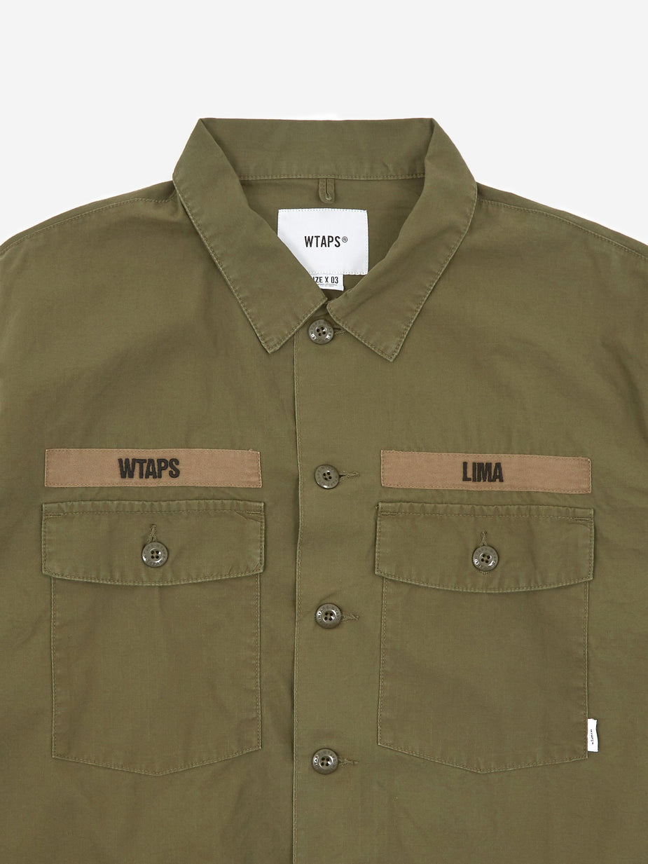 WTAPS WTAPS BUDS Longsleeve Shirt - Olive Drab - Green