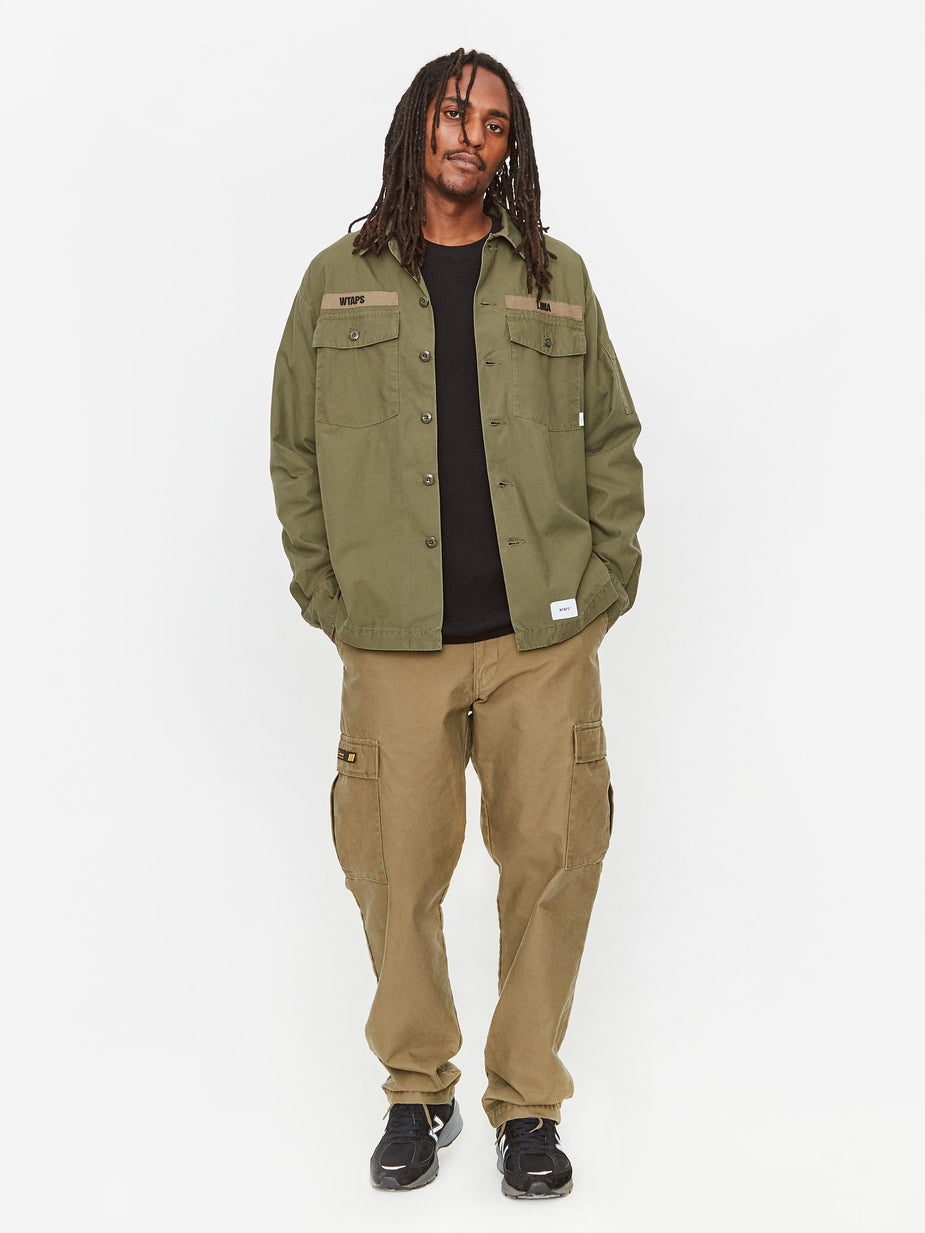 WTAPS WTAPS BUDS Longsleeve Shirt - Olive Drab - Green