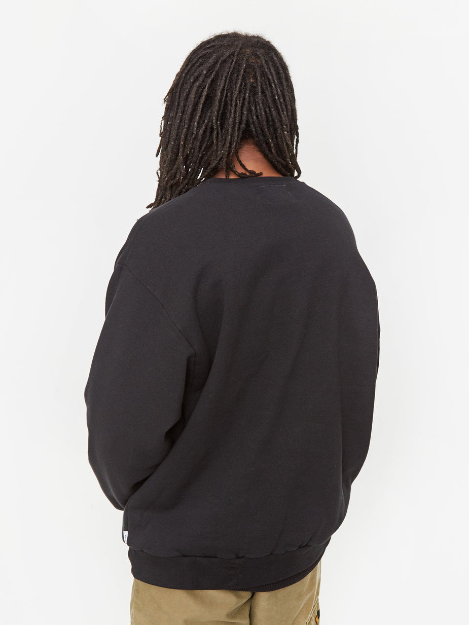 WTAPS WTAPS Dawn Design Crewneck Sweatshirt - Black - Black