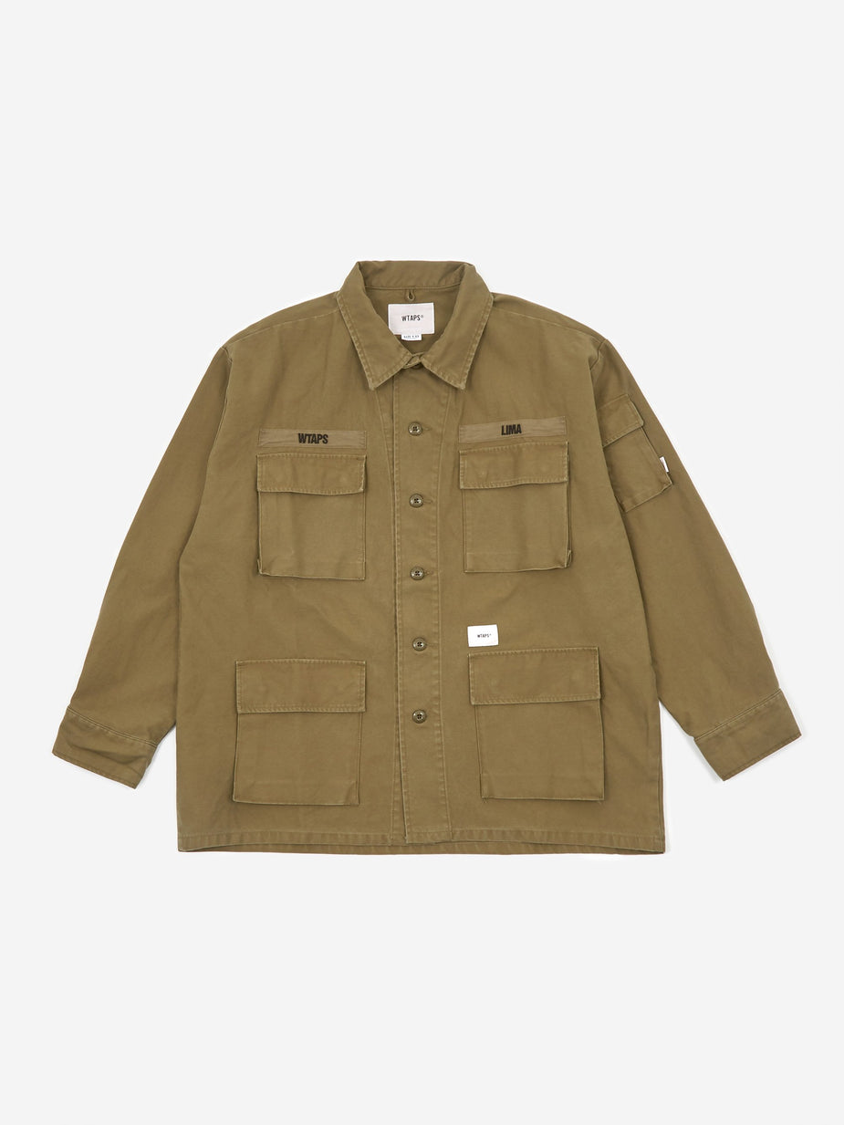 WTAPS WTAPS Jungle 01 Longsleeve Shirt - Olive Drab - Green