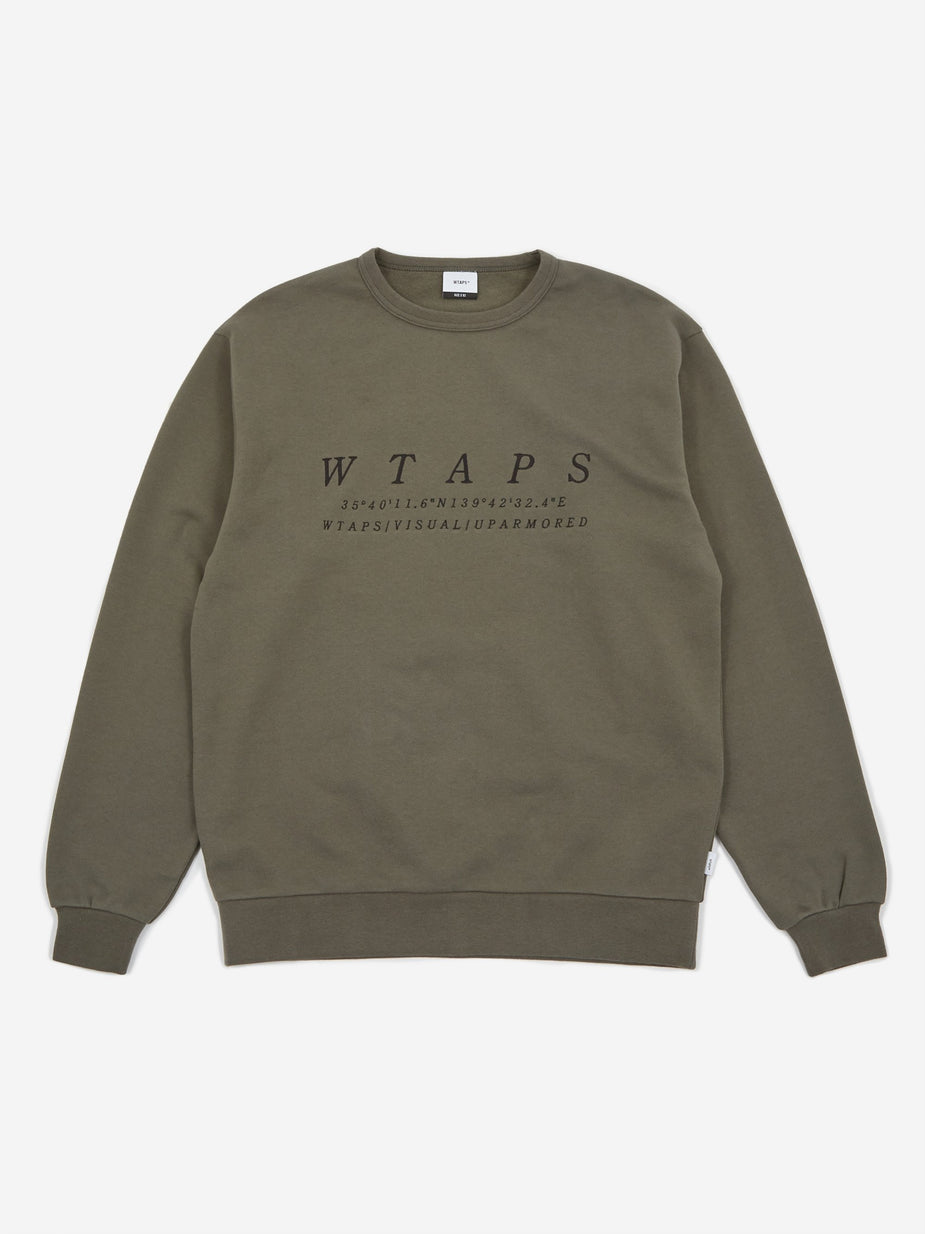 WTAPS WTAPS System Sweatshirt - Olive Drab - Green