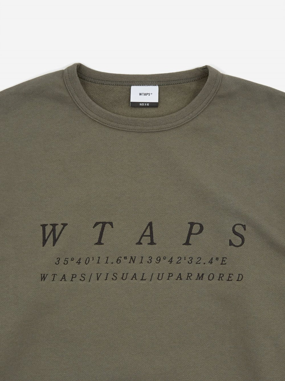 WTAPS WTAPS System Sweatshirt - Olive Drab - Green