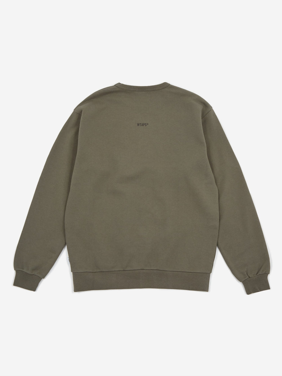 WTAPS WTAPS System Sweatshirt - Olive Drab - Green