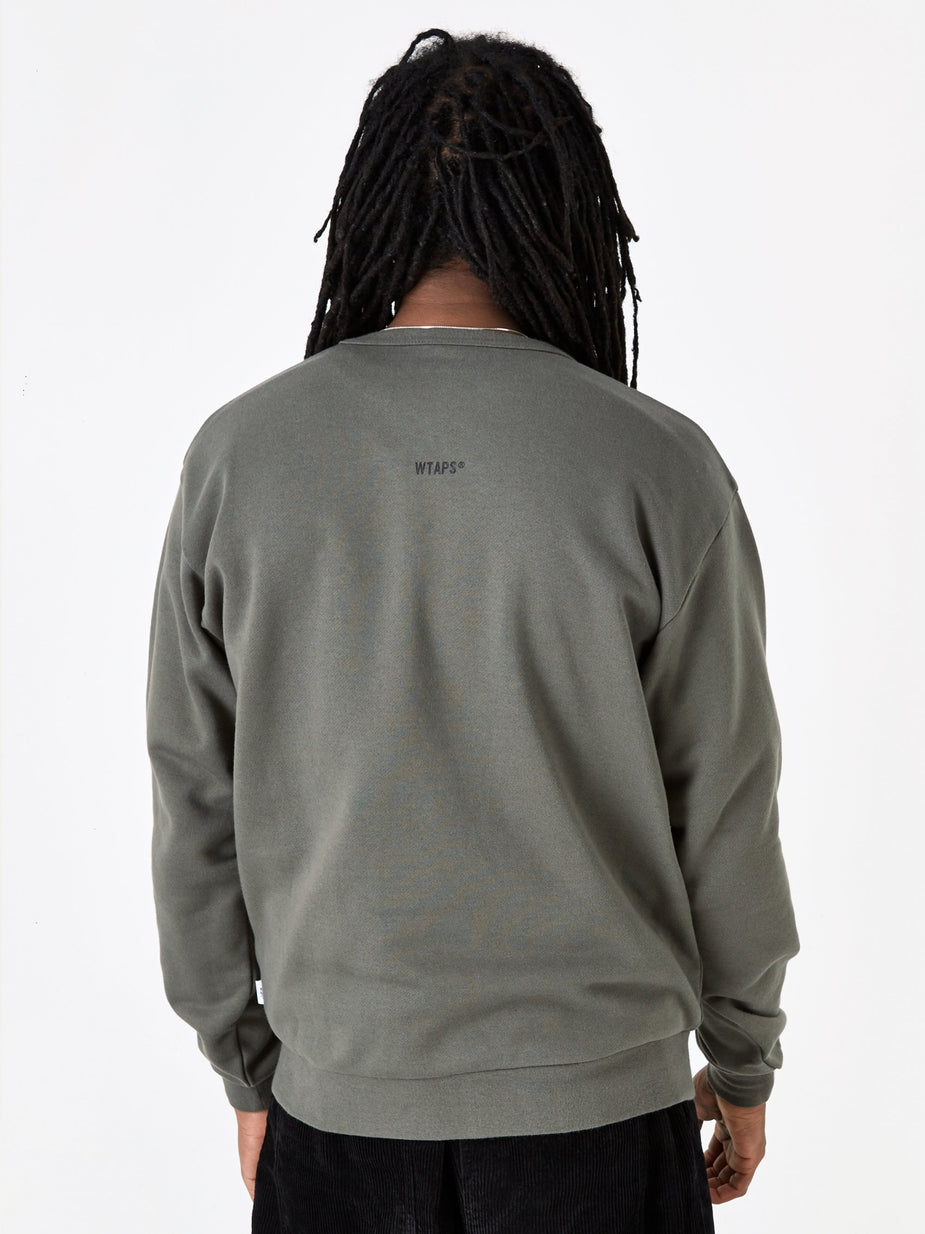 WTAPS WTAPS System Sweatshirt - Olive Drab - Green