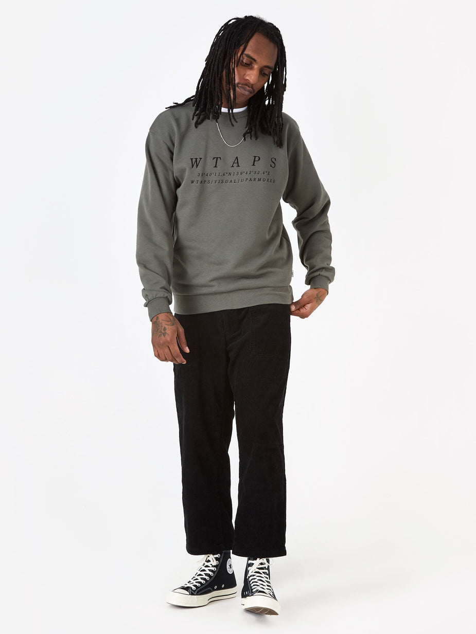 WTAPS WTAPS System Sweatshirt - Olive Drab - Green