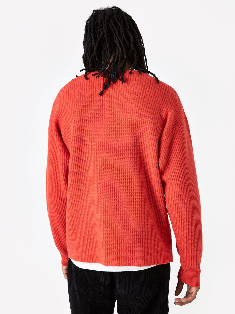 WTAPS WTAPS Waffle Jumper - Orange - Orange