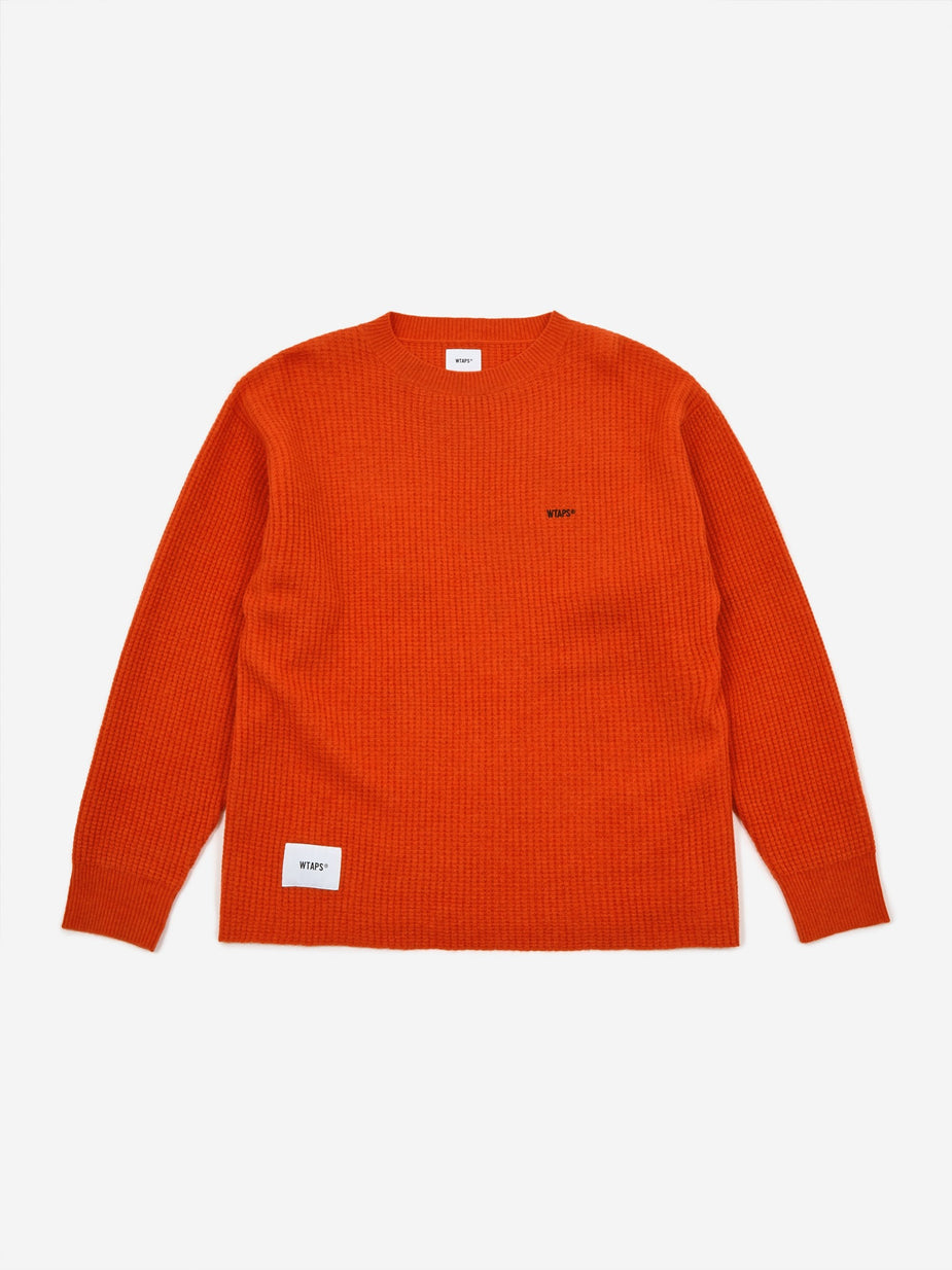 WTAPS WTAPS Waffle Jumper - Orange - Orange