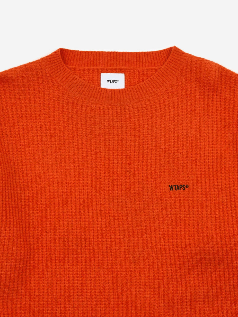WTAPS WTAPS Waffle Jumper - Orange - Orange