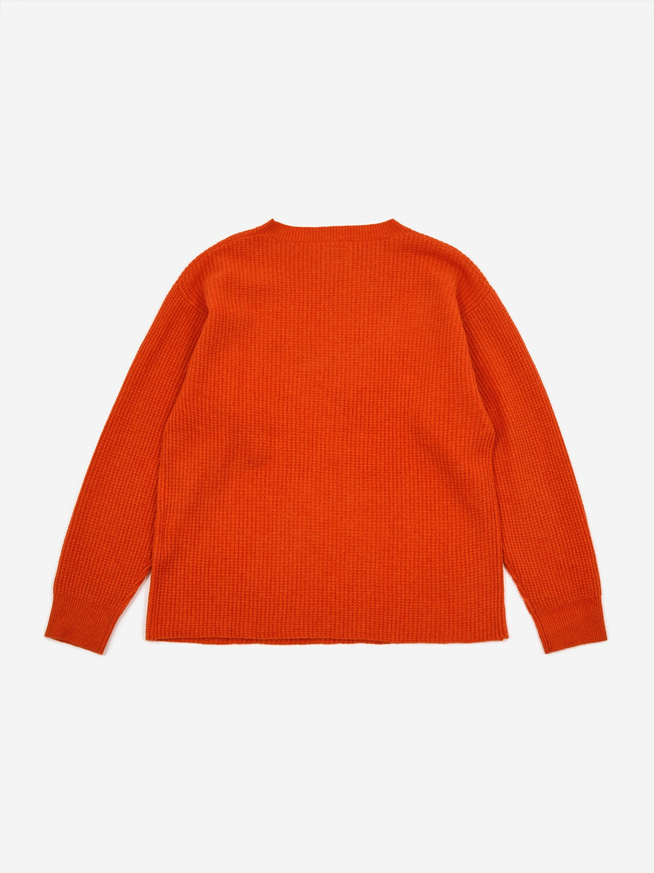 WTAPS WTAPS Waffle Jumper - Orange - Orange