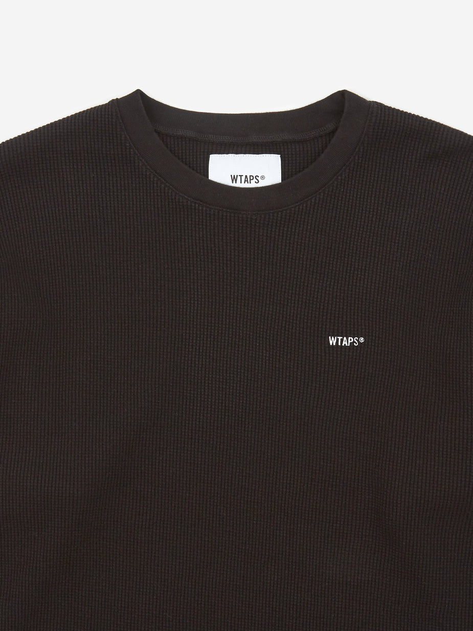 WTAPS WTAPS Waffle Longsleeve T-Shirt - Black - Black