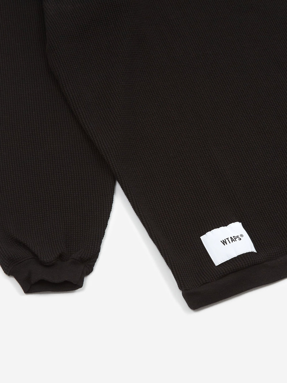 WTAPS WTAPS Waffle Longsleeve T-Shirt - Black - Black