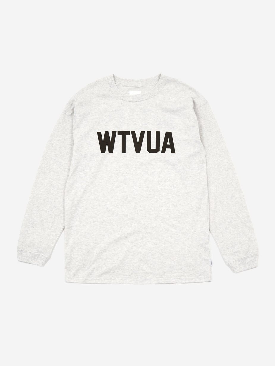 WTAPS WTAPS WTVUA Logo T-Shirt - Ash Grey - Grey