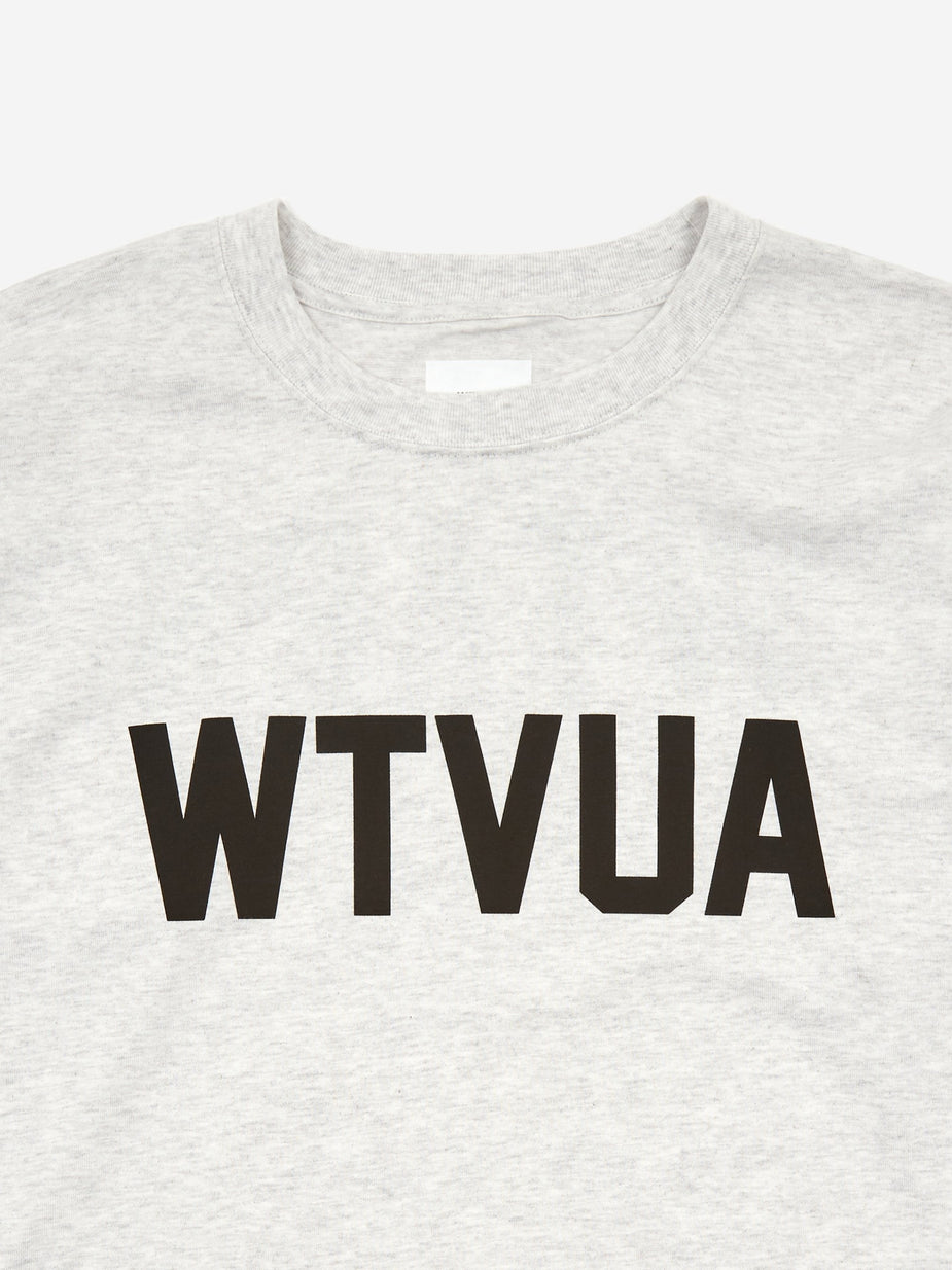 WTAPS WTAPS WTVUA Logo T-Shirt - Ash Grey - Grey