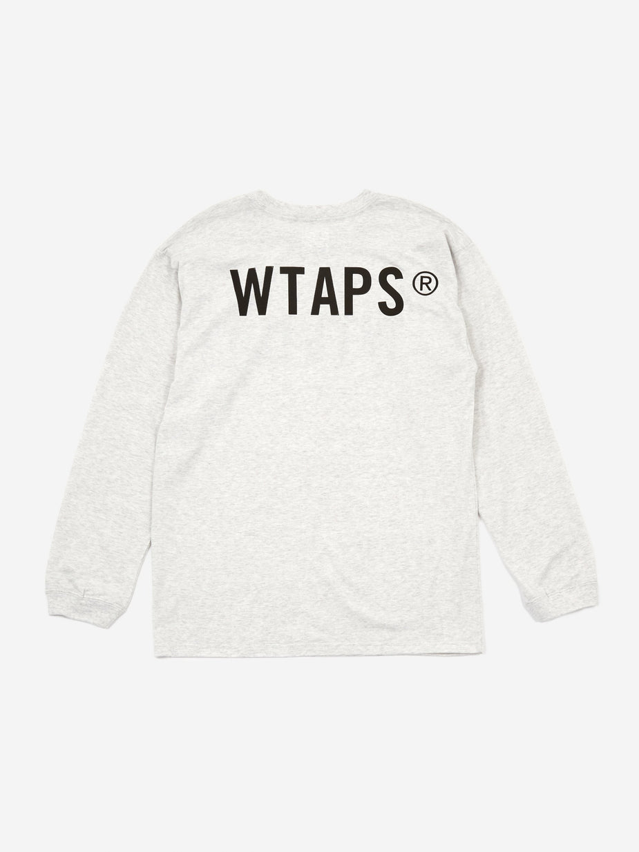 WTAPS WTAPS WTVUA Logo T-Shirt - Ash Grey - Grey