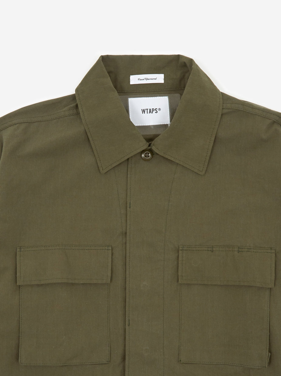 WTAPS WTAPS WMILL 01 Longsleeve Shirt - Olive Drab - Green