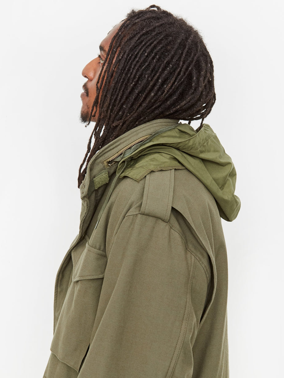 WTAPS WTAPS WMILL-65 Jacket Nyco Satin - Olive Drab - Green