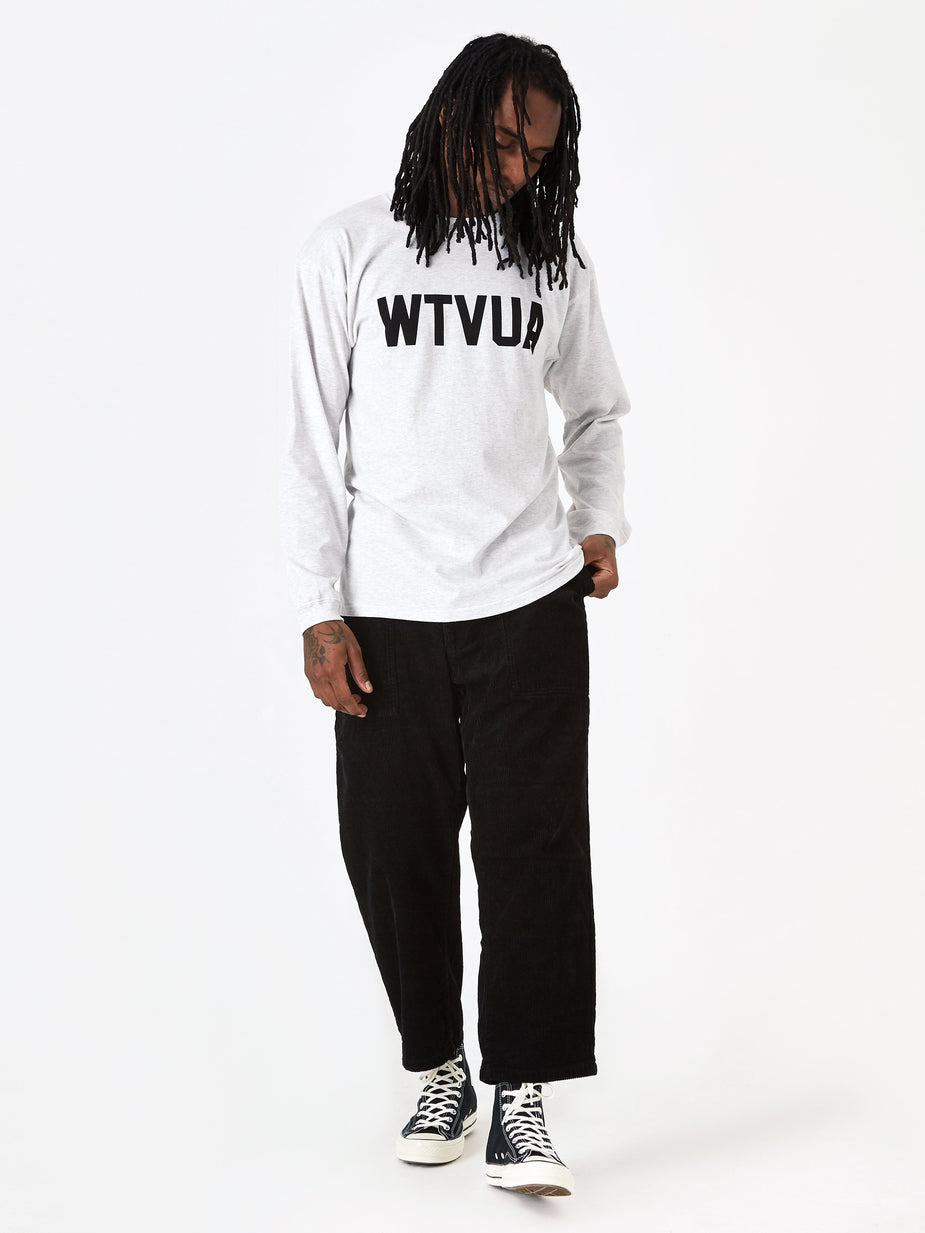 WTAPS WTAPS WTVUA Logo T-Shirt - Ash Grey - Grey