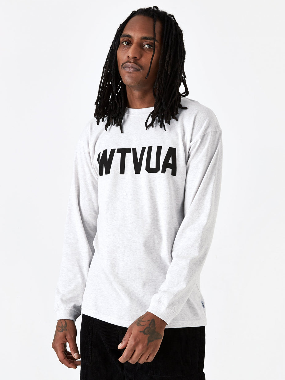 WTAPS WTAPS WTVUA Logo T-Shirt - Ash Grey - Grey