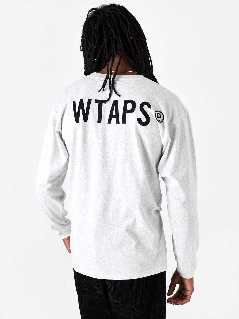 WTAPS WTAPS WTVUA Logo T-Shirt - Ash Grey - Grey