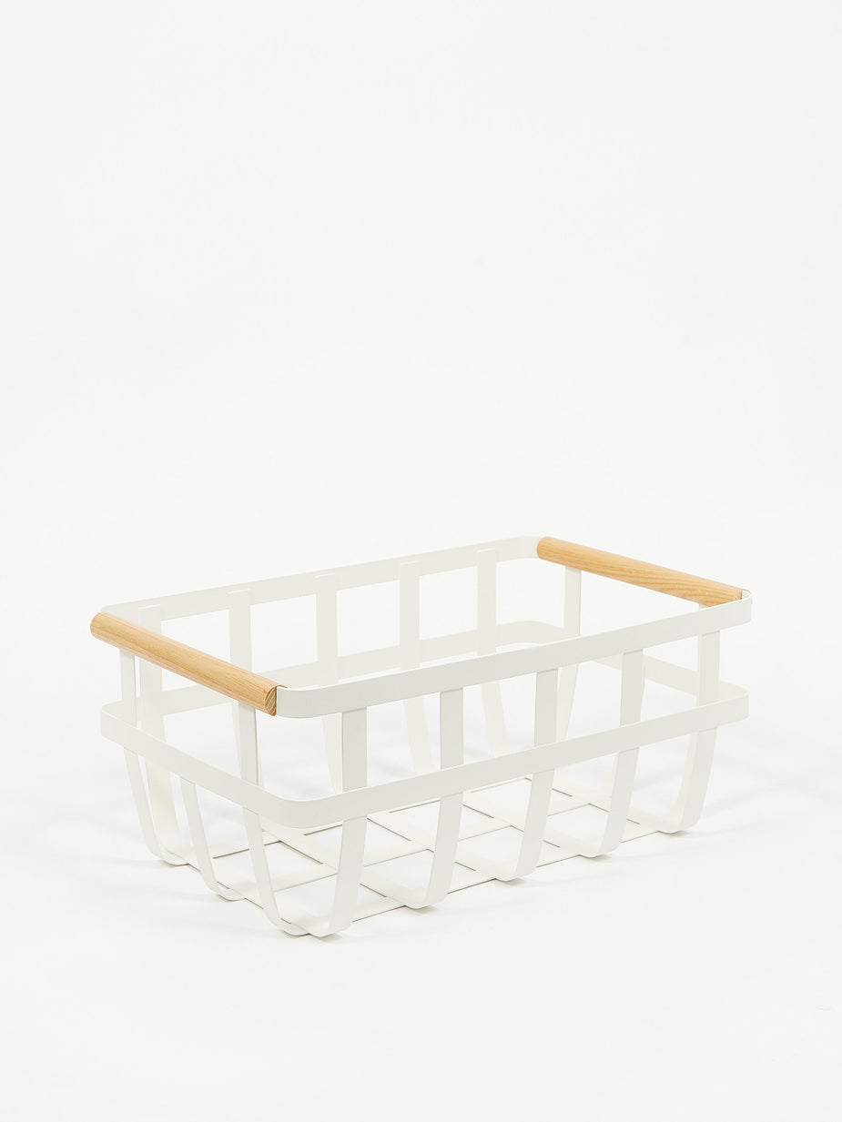 Yamazaki Yamazaki Tosca Kitchen Basket Large - White - White